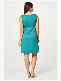 ESPRIT Jacquard Kjole, Evergreen