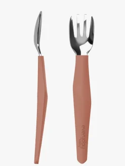 Everyday Baby Bestiksæt Silikone 2-pak, Rød