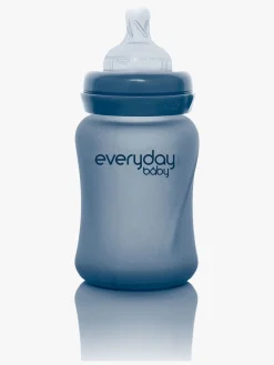 Everyday Baby Varmeindikator Sutteflaske Glas 150 ml Blåbær