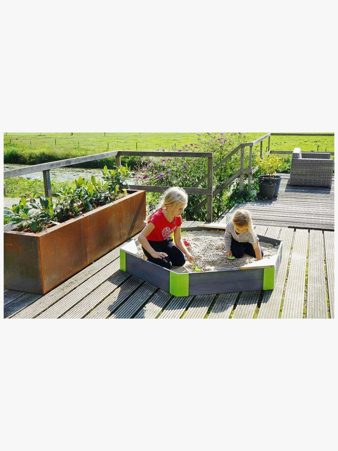 EXIT Aksent Sekskantet Sandkasse M