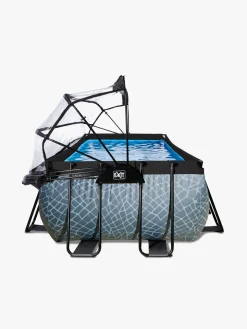 EXIT Pool med Kuppel 400x200x122 cm, Grå