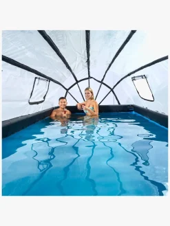 EXIT Stone Pool med Kuppel 400x200x100 cm, Grå