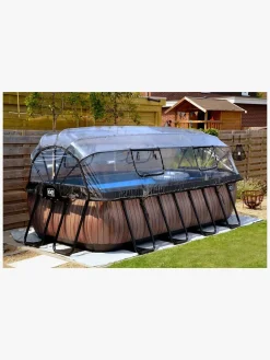 EXIT Stone Pool med Kuppel 400x200x100 cm, Grå