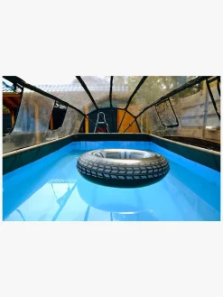 EXIT Stone Pool med Kuppel 400x200x100 cm, Grå