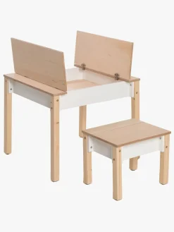 Family-scl Smart Opbevaring Bord med Stol, Hvid