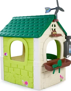 FEBER Eco Legehus, Grøn/Hvid