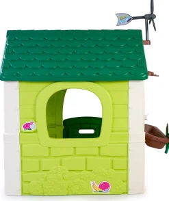 FEBER Eco Legehus, Grøn/Hvid