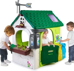 FEBER Eco Legehus, Grøn/Hvid