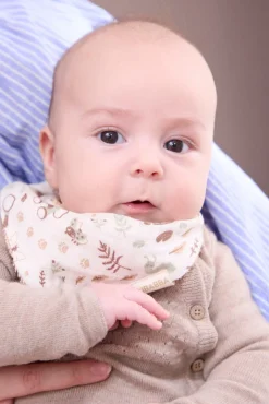 FILIBABBA Bandana Savlemække 2-pak, Little Wonders/Warm Grey