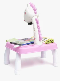 Fippla Tegnetavle med Projektør & Lys, Pink