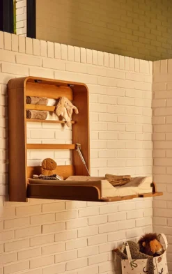 Flexa Nova Væghængt Puslebord, Oak