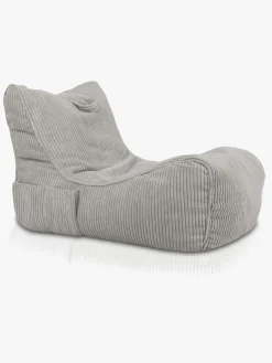 Furini Flavio Sækkestol Velour, Lysegrå