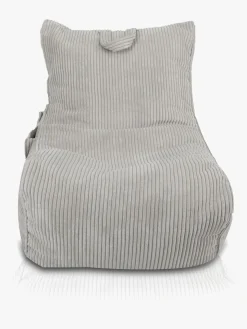 Furini Flavio Sækkestol Velour, Lysegrå