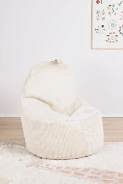 Furini Yoko Sækkestol Velour, Lys beige