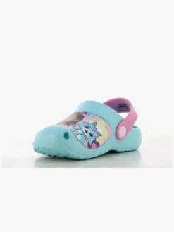 Gabby's Dollhouse Clogs, Turkish Blue/Fuchsia