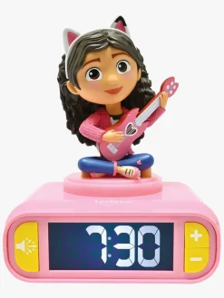 Gabby's Dollhouse Vækkeur med Natlampe 3D Design & Lydeffekter