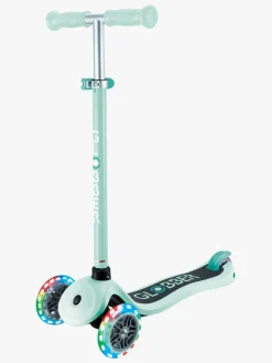 Globber Primo Sammenklappelig Lights V2 Trehjulet Løbehjul, Pestel Mint