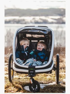 Hamax Outback Reclining Cykelanhænger, Navy/White