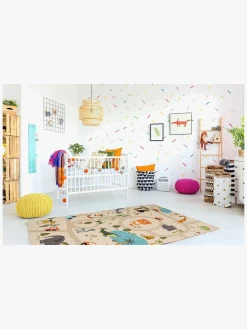 Happy Kids Gulvtæppe 140x200, Linne