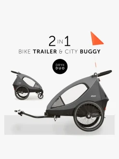 Hauck Dryk Duo Cykelanhænger, Grey