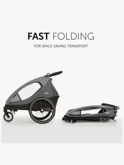 Hauck Dryk Duo Cykelanhænger, Grey