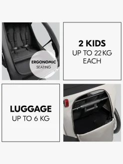 Hauck Dryk Duo Plus Cykelanhænger, Black