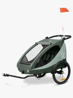Hauck Dryk Duo Plus Cykelanhænger, Dark Green
