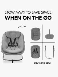 Hauck 3-i-1 Skråstol til Højstol, Dark Grey Melange