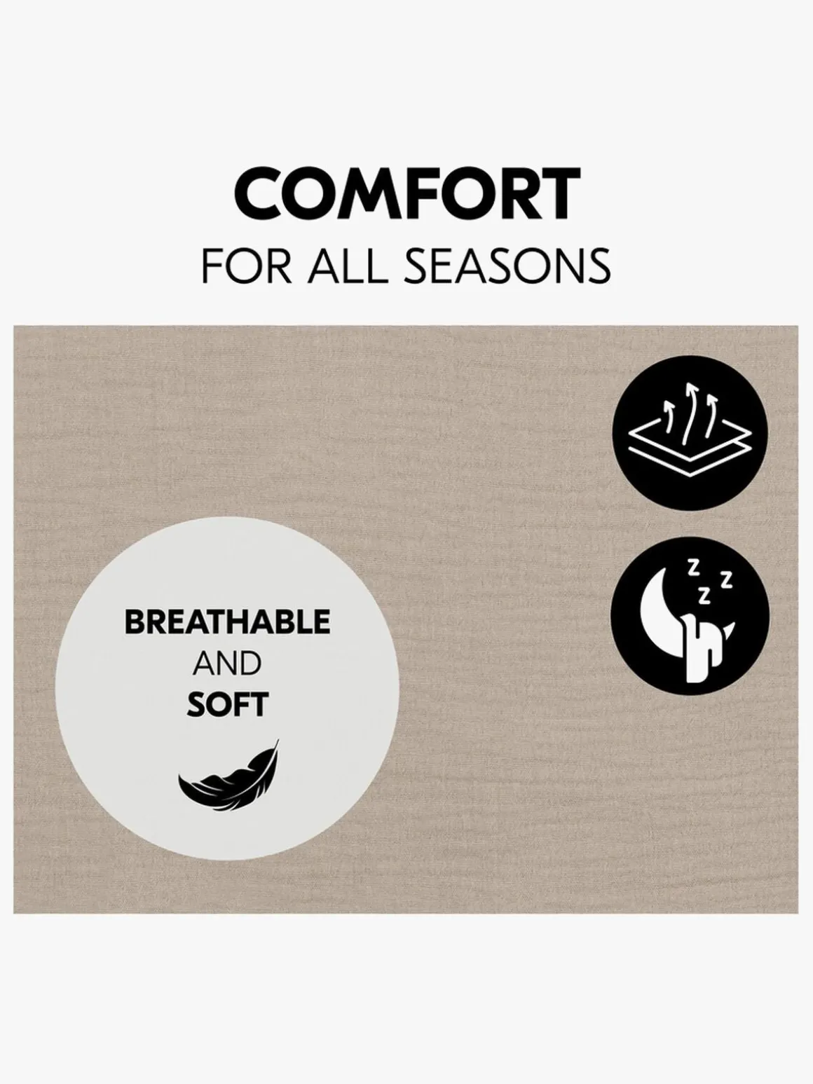 Hauck Skråstol Betræk, Beige