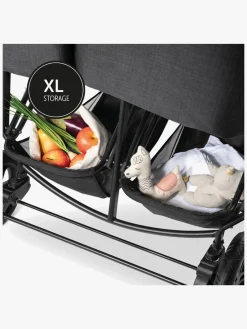 Hauck Uptown Duo Tvillingevogn, Melange Black