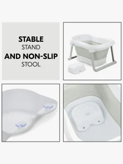 Hauck Wash N Fold Badekar L, White/Sage