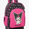 Hello Kitty Kuromi Trolley Kuffert 21L, Lyserød/sort