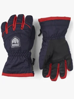 Hestra Sarri Zip JR Handsker, Dark Navy/Ivory