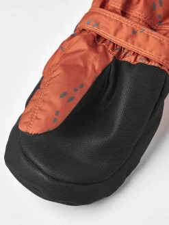 Hestra Vanter Baby Zip Long, Orange Print
