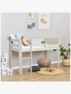 Hoppekids ECO Comfort  Halvhøj Højseng 70x160, Duegrå