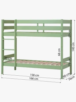 Hoppekids ECO Comfort Køjeseng 70x160, Lysegrøn