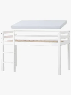 Hoppekids Halvhøj Seng med Skummadras 70x160, Hvid