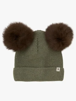 Huttelihut Hue Merinould med Pomponer Alpaka, Beetle