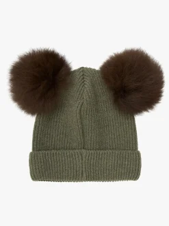 Huttelihut Hue Merinould med Pomponer Alpaka, Beetle