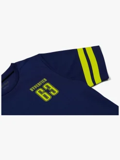 Hyperfied Back Logo T-Shirt, Medieval Blue