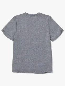 Hyperfied Jersey Knot Logo Top, Grey Melange