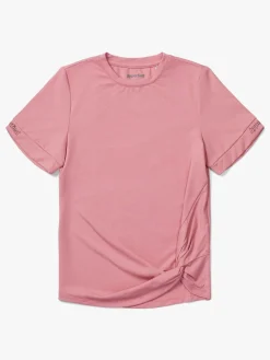 Hyperfied Jersey Knot Logo Top, Blush