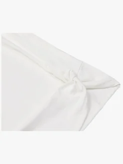 Hyperfied Jersey Knot Tank Top, Snow White