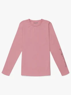 Hyperfied Jersey Logo Long Sleeve Top, Blush
