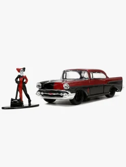 Jada Toys DC Comics Bil med Figur Harley Quinn & 1957 Chevy Bel Air 1:32