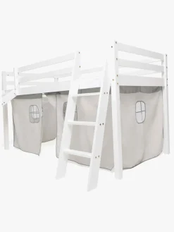 JLY ELSA Juniorseng m. Rutsjebane & Sengegardin 90x190, Hvid