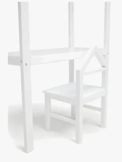 JLY  Huset Skrivebord med Stol, Hvid