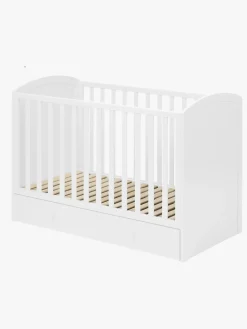 JLY Lux Tremmeseng 120x60 inkl. Puslebord, Hvid