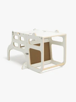 JLY SAGA Læringstårn med Kridttavle, Hvid