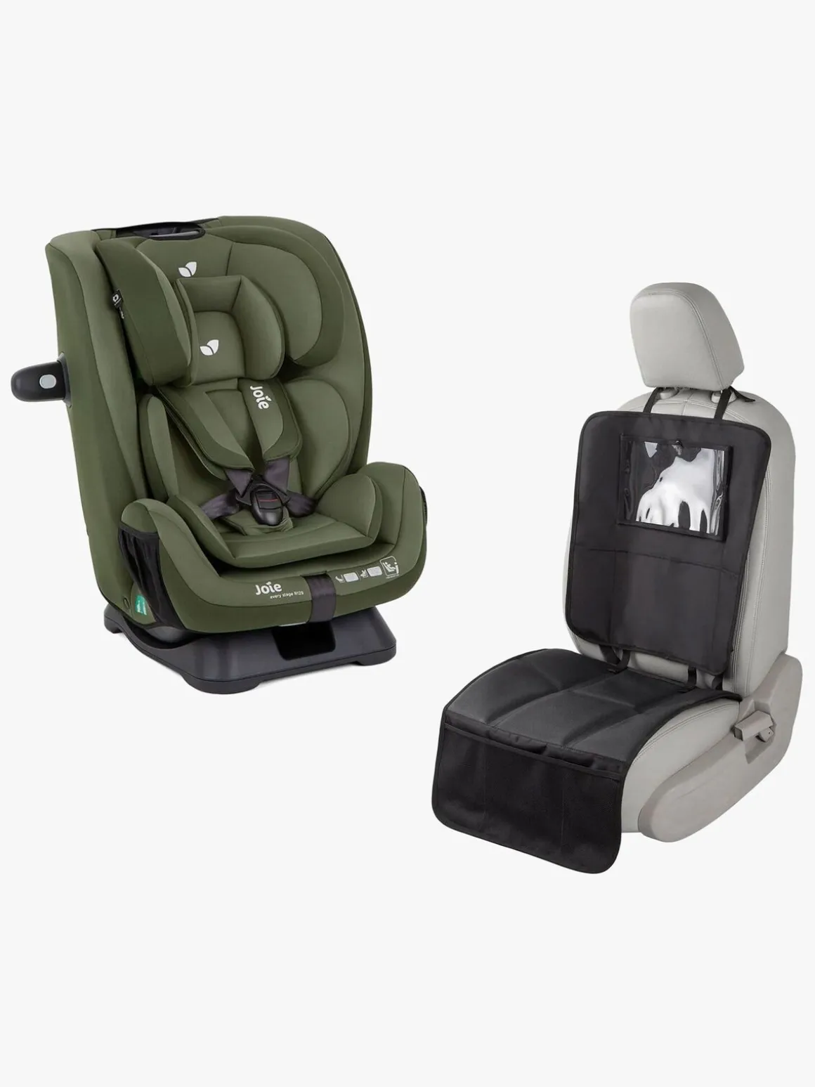 Joie Every Stage Autostol inkl. Beemoo 3-i-1 Sædebeskytter, Moss